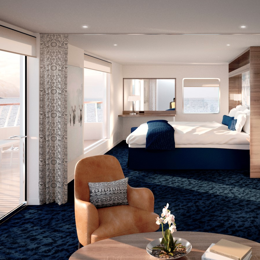 Hurtigruten MS Spitsbergen Accommodation Expedition Suite 2.png